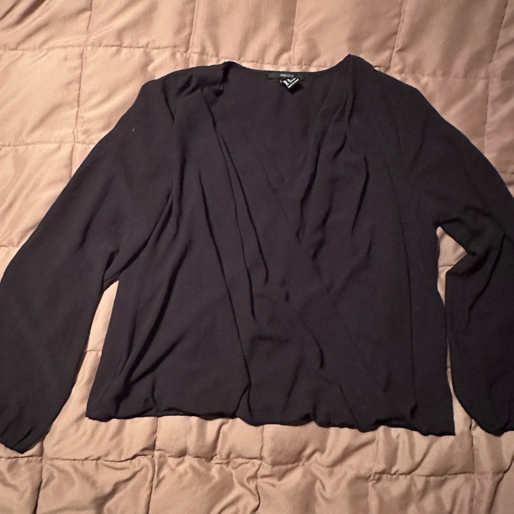 Forever 21 black blouse